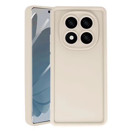 DEFNE STORE Redmi Note 14 Pro 5G Uyumlu Kılıf Viera Silikon - Krem DFNBEZ