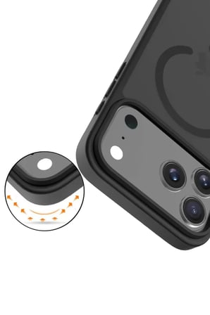 DEFNE STORE Joko iPhone 17 Pro Uyumlu Jota Magsafe Kapak - Siyah DFNBEZ