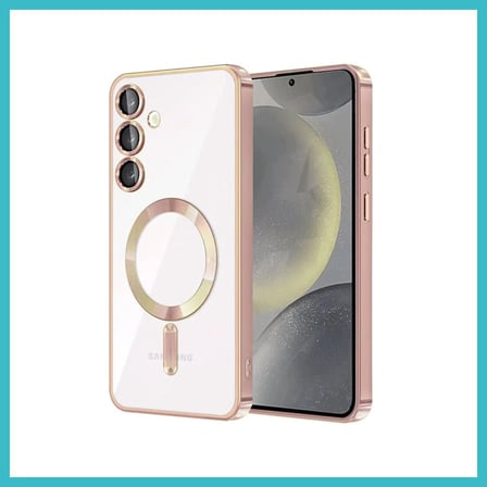 DEFNE STORE Samsung Galaxy A55 5G Uyumlu Kross Magneticsafe Kapak - Rose DFNBEZ