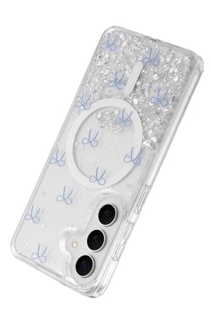 DEFNE STORE Onegif Samsung Galaxy S26 Uyumlu Misk Simli Magsafe Kapak - Desen 3 DFNBEZ