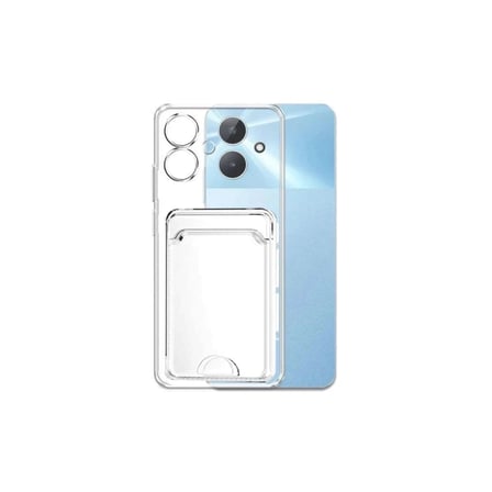 DEFNE STORE Realme Note 60 Uyumlu Kılıf Kart Şeffaf Silikon - Şeffaf DFNBEZ