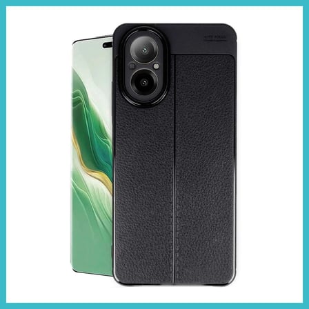DEFNE STORE Realme 12 Lite Uyumlu Kılıf Auto Focus Kapak - Siyah DFNBEZ
