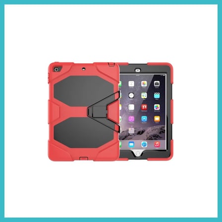DEFNE STORE iPad 5 Air 9.7 Kılıf Griffin Tablet Kapak - Kırmızı DFNBEZ
