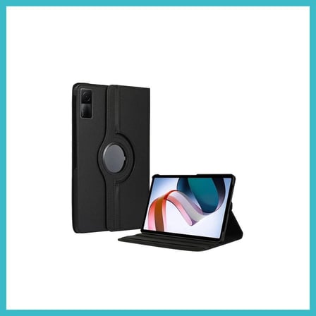DEFNE STORE Redmi Pad SE 4G Uyumlu Kılıf 360 Tablet Deri Kılıf - Siyah DFNBEZ