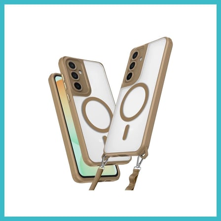 DEFNE STORE Samsung Galaxy S25 Plus Uyumlu Kılıf Enka Magsafe Silikon Kılıf - Desert DFNBEZ