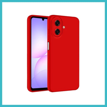 DEFNE STORE Samsung Galaxy A07 4G Uyumlu Nano içi Kadife Silikon - Kırmızı DFNBEZ