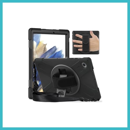 DEFNE STORE Samsung Galaxy Tab A11 Kılıf Amazing Tablet Kapak - Siyah DFNBEZ