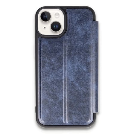 DEFNE STORE iPhone 14 Uyumlu Kılıf Flip Cover - Lacivert DFNBEZ