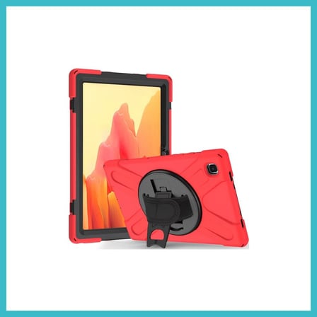 DEFNE STORE Samsung Galaxy T220 Tab A7 Lite 8.7 Kılıf Amazing Tablet Kapak - Kırmızı DFNBEZ