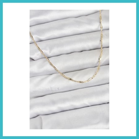 DEFNE STORE CM 14K Gold Renk Pirinç Ataç Zincir 60 cm Kadın Kolye DFNBEZ
