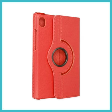DEFNE STORE Lenovo Tab M8 Kılıf 360 Tablet Deri Kılıf - Kırmızı DFNBEZ