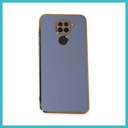DEFNE STORE Redmi Note 9 Uyumlu Kılıf Volet Silikon - Mavi DFNBEZ