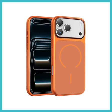 DEFNE STORE Joko iPhone 17 Pro Uyumlu Rush Magsafe Kapak - Turuncu DFNBEZ