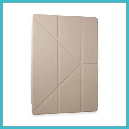 DEFNE STORE Samsung Galaxy X910 Tab S9 Ultra 14.6 Kılıf Kalemlikli Mars Tablet Kılıfı - Rose Gold DFNBEZ
