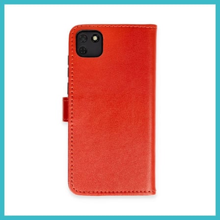 DEFNE STORE Huawei Y5P Uyumlu Kılıf Trend S Plus Kapaklı Kılıf - Kırmızı DFNBEZ