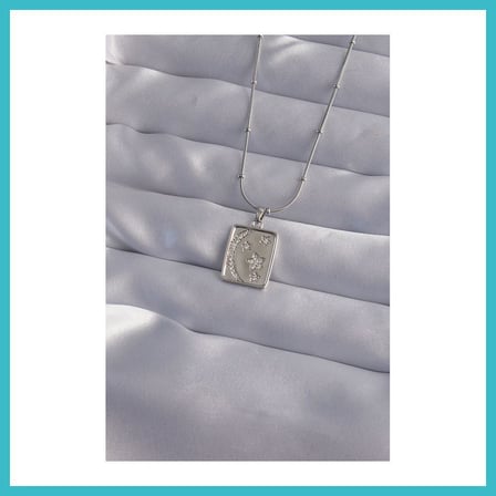 DEFNE STORE 316L Çelik Zincir Gümüş Renk Zirkon Taşlı Ay Yıldız Figürlü Tarot Kolye DFNBEZ