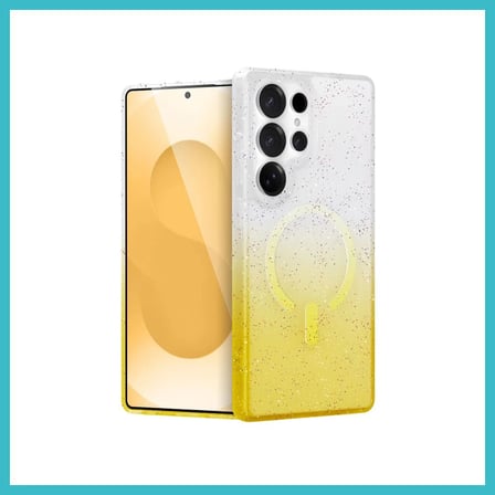 DEFNE STORE Samsung Galaxy S24 Ultra Uyumlu Pummel Shiny Magsafe Kapak - Gold DFNBEZ