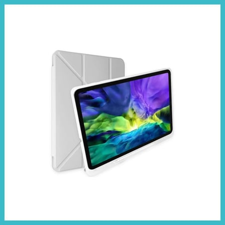 Defne Store Samsung Galaxy P610 Tab S6 Lite 10.4 Kılıf Kalemlikli Mars Tablet Kılıfı - Gri Dfnbez