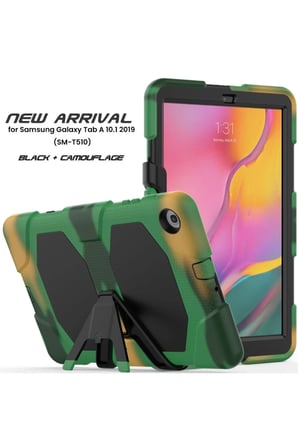 DEFNE STORE Samsung Galaxy T510 Tab A 10.1 Kılıf Griffin Tablet Kapak - Kamuflaj DFNBEZ