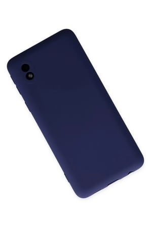 DEFNE STORE Samsung Galaxy A01 Core Uyumlu Kılıf Nano içi Kadife Silikon - Lacivert DFNBEZ