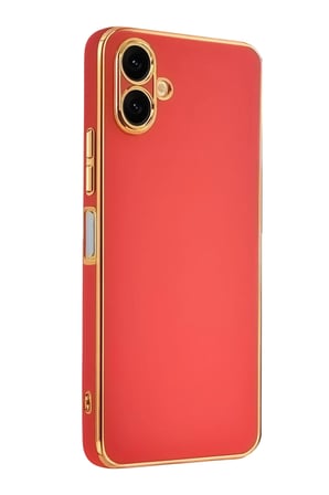 DEFNE STORE Samsung Galaxy A07 4G Uyumlu Volet Silikon - Kırmızı DFNBEZ