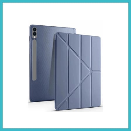DEFNE STORE Samsung Galaxy X610 Tab S9 FE Plus 12.4 Kılıf Kalemlikli Mars Tablet Kılıfı - Lavender DFNBEZ