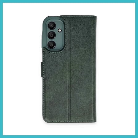DEFNE STORE Samsung Galaxy A35 5G Uyumlu Kılıf Trend S Plus Kapaklı Kılıf - Yeşil DFNBEZ