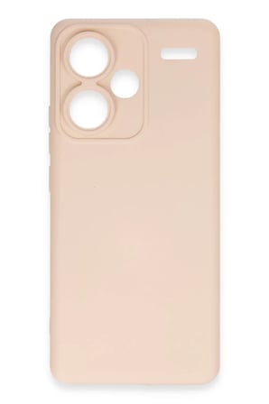 DEFNE STORE Redmi Note 13 Pro Plus Uyumlu Kılıf Nano içi Kadife Silikon - Pudra DFNBEZ