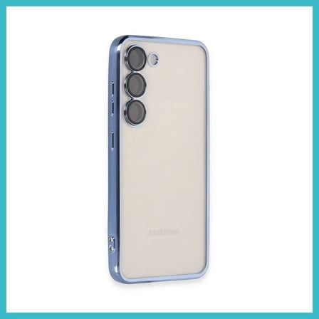 DEFNE STORE Samsung Galaxy S23 Plus Uyumlu Kılıf Lensli Silikon - Açık Mavi DFNBEZ