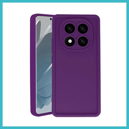 DEFNE STORE Redmi Note 14 Pro 5G Uyumlu Kılıf Viera Silikon - Mürdüm DFNBEZ