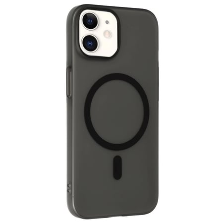 DEFNE STORE Joko iPhone 12 Uyumlu Tuna PC Slim Magsafe Kapak - Siyah DFNBEZ