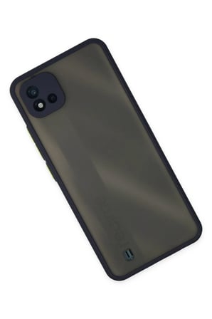 DEFNE STORE Realme C11 2021 Uyumlu Kılıf Montreal Silikon Kapak - Lacivert DFNBEZ