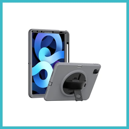 DEFNE STORE iPad Pro 11 (2018) Kılıf Hand Strap Tablet Kılıfı - Gri DFNBEZ