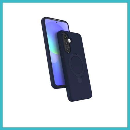 DEFNE STORE Samsung Galaxy A17 5G Uyumlu Regal Magsafe Standlı Kapak - Lacivert DFNBEZ
