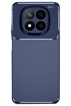 DEFNE STORE Redmi Note 14 Pro 4G Uyumlu Kılıf Auto Focus Karbon Kapak - Lacivert DFNBEZ