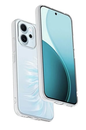 DEFNE STORE Reno 14F Uyumlu Kılıf Lüx Şeffaf Silikon DFNBEZ