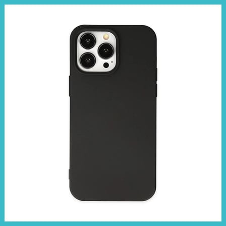 DEFNE STORE iPhone 14 Pro Max Uyumlu Kılıf Nano içi Kadife Silikon - Siyah DFNBEZ