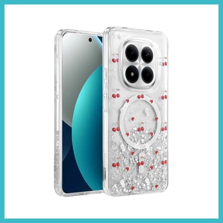 DEFNE STORE Onegif Redmi Note 15 Pro Plus 5G Uyumlu Misk Simli Magsafe Kapak - Desen 5 DFNBEZ