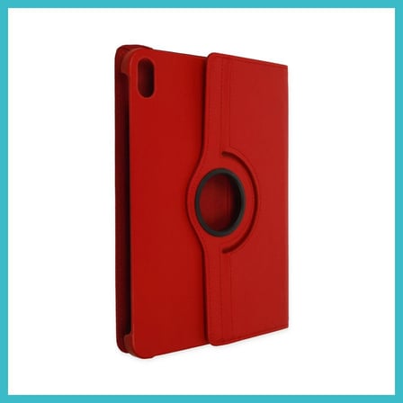 DEFNE STORE iPad 2025 10.9 10.Nesil (A16) Kılıf 360 Tablet Deri Kılıf - Kırmızı DFNBEZ