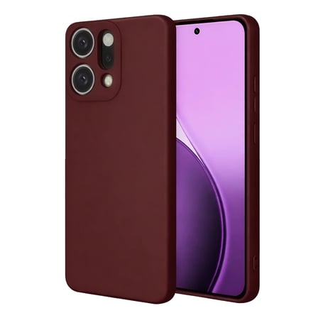 DEFNE STORE Reno 14 Uyumlu First Silikon - Bordo DFNBEZ