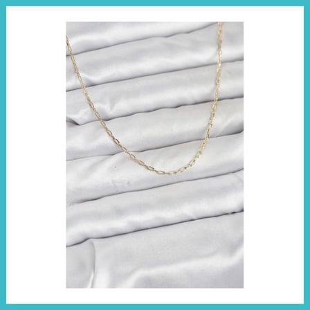 DEFNE STORE CM 14K Gold Renk Ataç Zincir Model 60 cm Kadın Kolye DFNBEZ