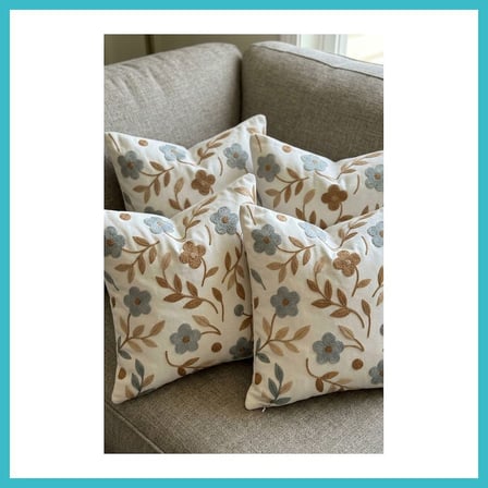 DEFNE STORE 4lü Kırlent Kılıfı, Dijital Baskılı Çift Taraflı Kırlent Kılıfı 45x45cm DFNBEZ