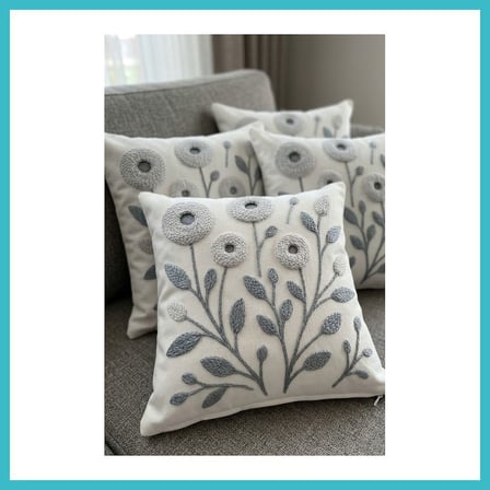 DEFNE STORE 4lü Kırlent Kılıfı, Dijital Baskılı Çift Taraflı Kırlent Kılıfı 45x45cm DFNBEZ
