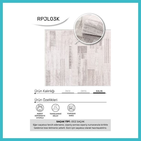 DEFNE STORE YoudayHomeCollection JALURA Model Oturma Odası Halısı · EBAT: 100X100 DFNBEZ