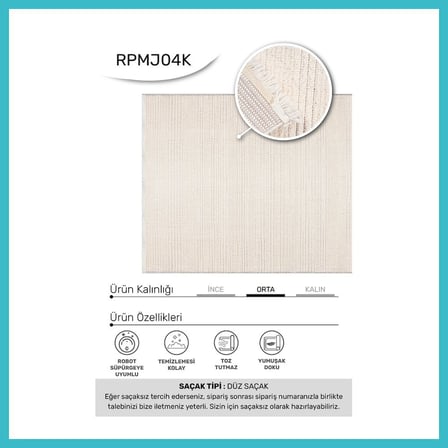 DEFNE STORE YoudayHomeCollection MARGİN Model Oturma Odası Halısı · EBAT: 80X100 DFNBEZ