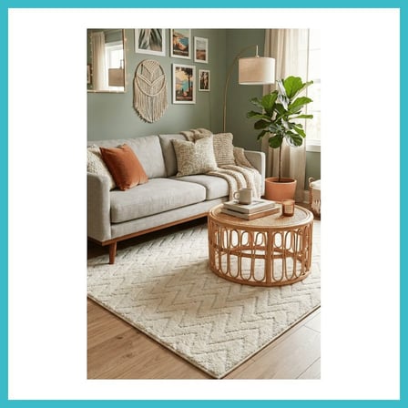 DEFNE STORE YoudayHomeCollection MODA Model Oturma Odası Halısı · EBAT: 100X100 DFNBEZ