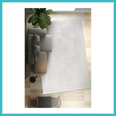 DEFNE STORE YoudayHomeCollection TİGANA Model Oturma Odası Halısı · EBAT: 80X80 DFNBEZ