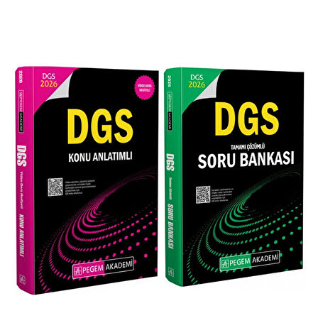 Pegem 2026 DGS Konu ve Soru Bankası Seti 2 Kitap