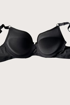 Arias Closet Siyah-Beyaz-Kırmızı-Ten 'lü Dolgulu Push Up Micro Balenli Günlük Tek Destekli Sütyen