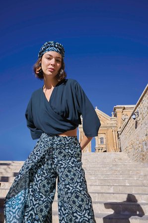 Arias Closet Etnik Desenli Alt Üst Takım